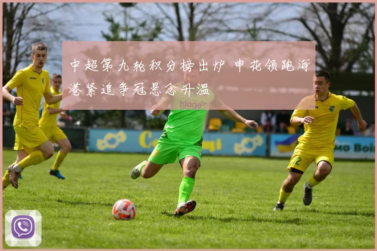 中超第九轮积分榜出炉 申花领跑海港紧追争冠悬念升温